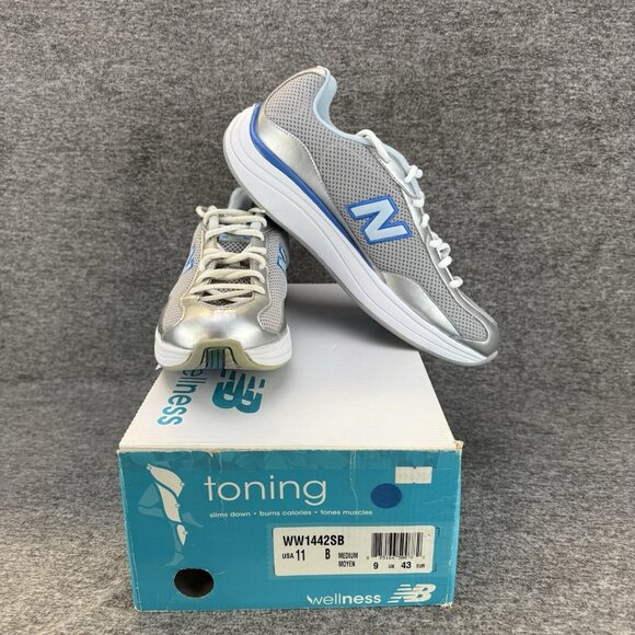 New Balance Shoes - ✅New Balance Wellness Toning Sneakers Women's 11B WW1442SB Grey Blue *DISCOLORED
